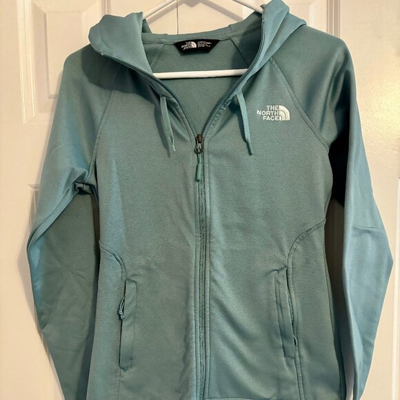 The North Face Hooded Full Zip Jacket Sage Green Women XS - Picture 4 of 10